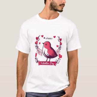 valentinens dagfågel t shirt