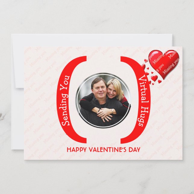 Valentinens VIRTUELLA HUGS-foto som saknar ditt ko (Framsida)