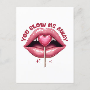 Valentinepresent Du Blåser Bort Mig Vykort