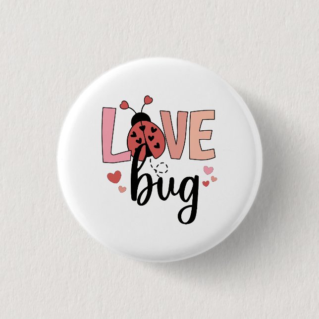 Valentinepresent | Kärleksbug Knapp (Framsida)