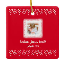 Valentines Baby Loss Keepsaké Photo Ornament