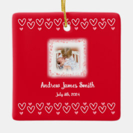 Valentines Baby Loss Keepsaké Photo Ornament