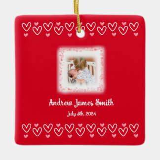 Valentines Baby Loss Keepsaké Photo Ornament