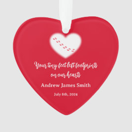 Valentines Baby Memorial Ornament