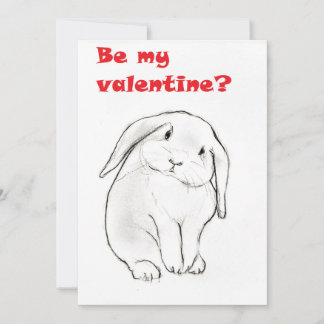 Valentines bunny julkort