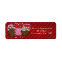 Valentine's Cake Pops Moderna Chic Födelsedagsfest