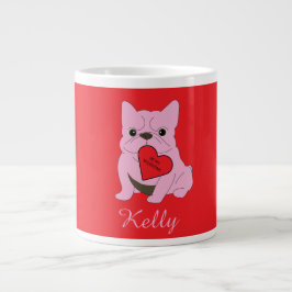 Valentines Card, Dog Jumbo Mugg