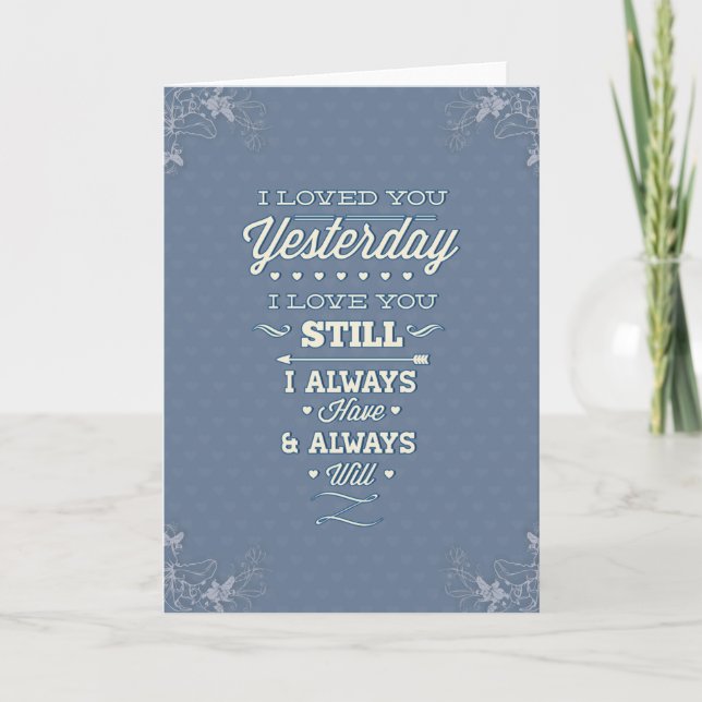 Valentines Card Helgkort (Framsida)