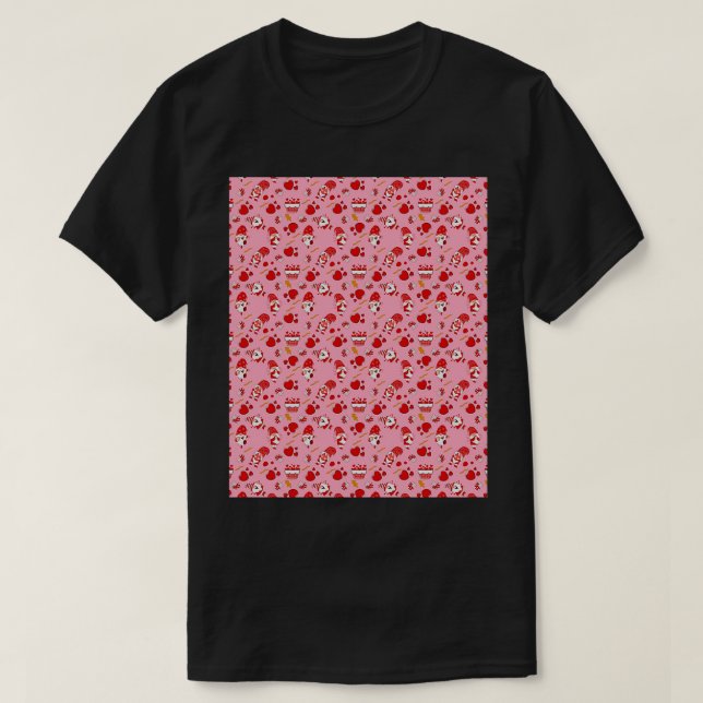 Valentines day 2022 Gnomes Hearts Mönster Graphic T Shirt (Design framsida)
