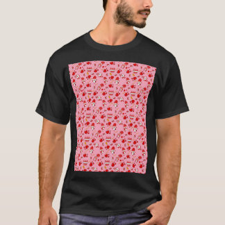 Valentines day 2022 Gnomes Hearts Mönster Graphic T Shirt