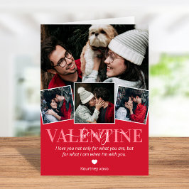 Valentines day 3-foto kort