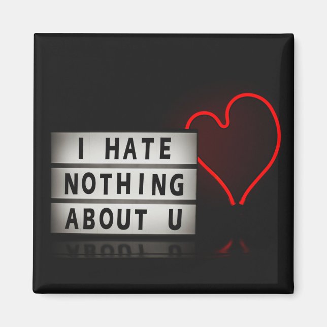 Valentines day Aesthetic Light Red Aestthetic Magnet (Framsidan)