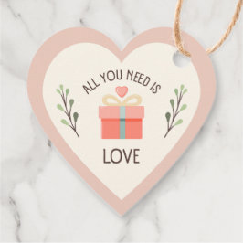 Valentines day - Allt du behöver är kärlek Gåvor Etiketter