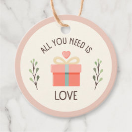 Valentines day - Allt du behöver är kärlek Gåvor Etiketter