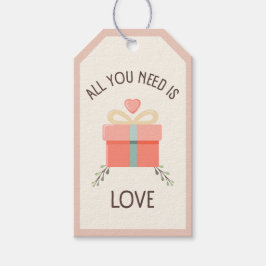 Valentines day - Allt du behöver är kärlek Presentetikett