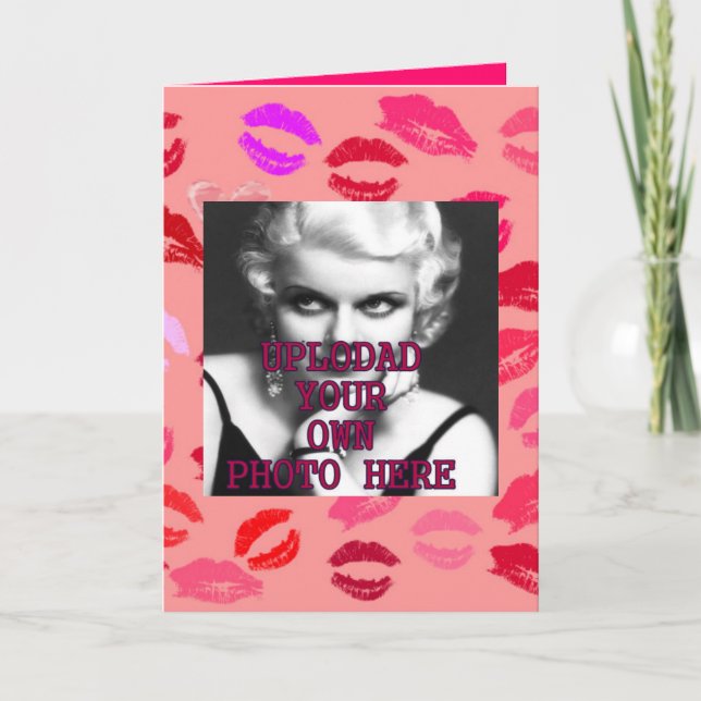 VALENTINES DAY-ANPASSADE KORT - LÄGG TILL DIN FOTO (Framsida)