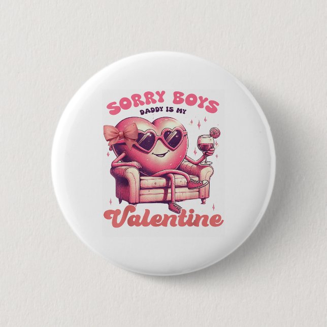 Valentines day är min Valentine Da Knapp (Framsida)