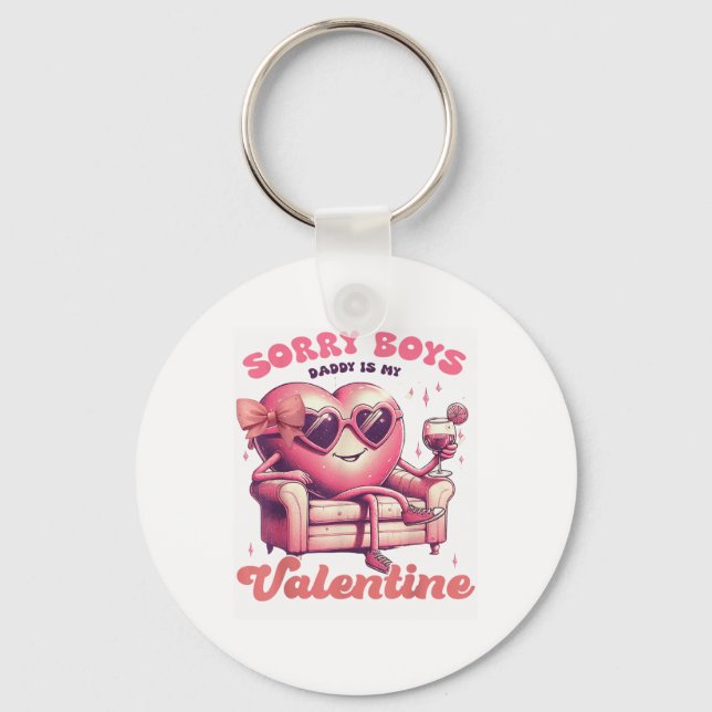 Valentines day är min Valentine Da Nyckelring (Framsida)