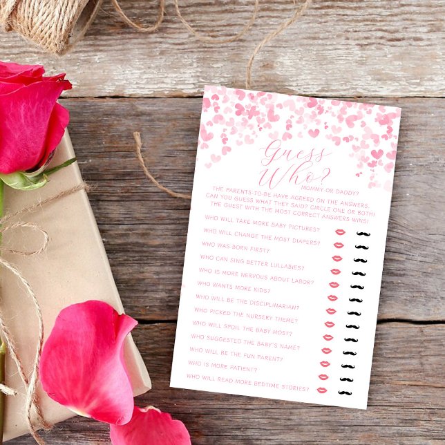 Valentine's Day Baby Shower Guess Who Game (Skapare uppladdad)