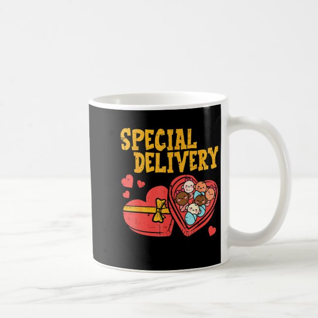 Valentines Day Baby Special Labor Delivery Nurse W Kaffemugg (Höger)