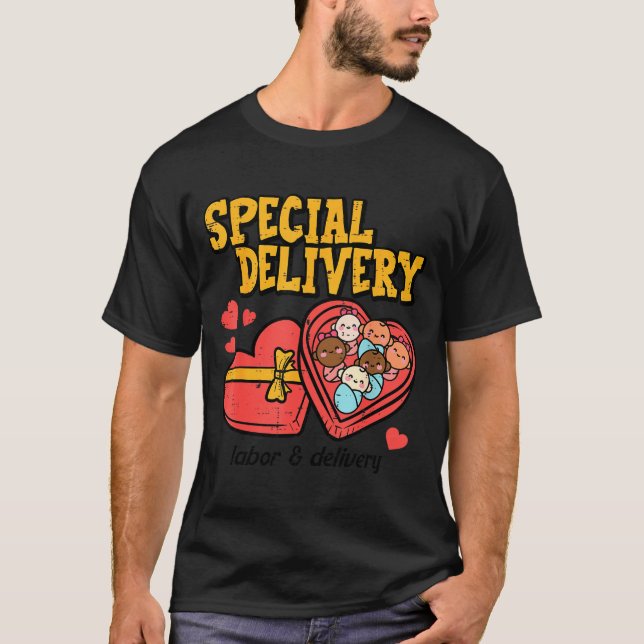 Valentines Day Baby Special Labor Delivery Nurse W T Shirt (Framsida)