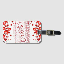 Valentine's day  bagagebricka