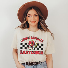 Valentines day Bartender, Fårbar Servitör, Bartend T Shirt