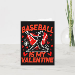Valentines day Baseball är min Valentine Baseball  Kort