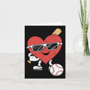 Valentines day Baseball Cute Sports Manar Boys Kid Kort