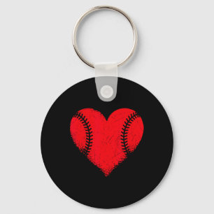 Valentines day Baseball Heart Sport Boys Tonåringa Nyckelring