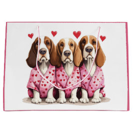 Valentines day Basset Hound Hundar