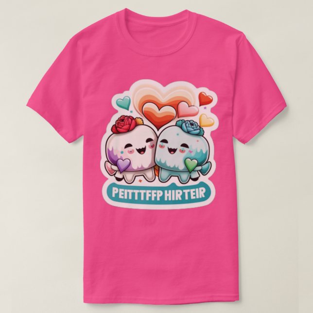 valentines day bättre tillsammans med kärlek 3 t shirt (Design framsida)