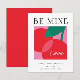 Valentine's Day  Be Mine Valentine's Day Card Anteckningskort