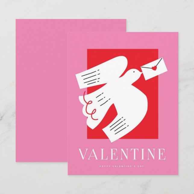 Valentine's Day  Be Mine Valentine's Day Card Anteckningskort (Fram/baksida)