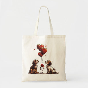 Valentines day Beagle Hundar Tygkasse