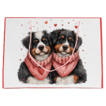Valentines day Bernese Mountain Hundar