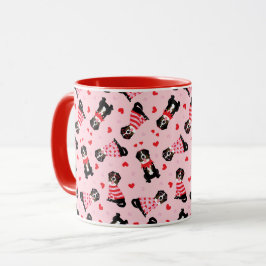 Valentines day Bernese Mountain Hundar Mugg
