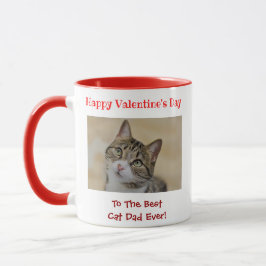 Valentines day Best Cat Pappa någonsin Cute Photo Mugg