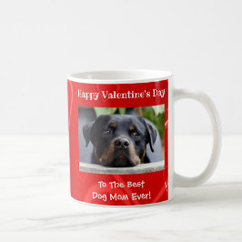Valentines day Best Hund någonsin Cute Photo Mamma Kaffemugg