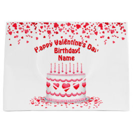 Valentine's Day Birthday Cake Customizable Candles