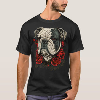 Valentines day Bulldog 3 T Shirt