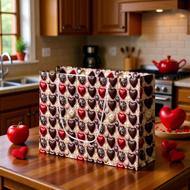 Valentine's Day Candy Hearts Gift Bag (Skapare uppladdad)