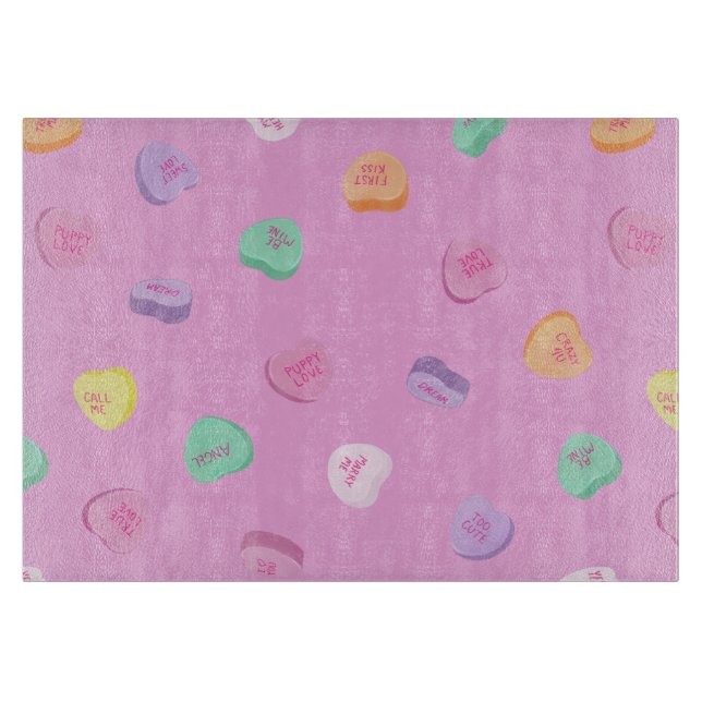 Valentines day Candy Hearts Mönster (Framsidan)