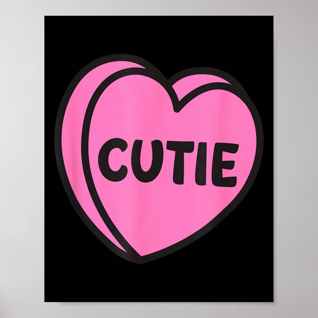 Valentines Day Candy Sweet Hearts Love Cutie  Poster (Framsidan)