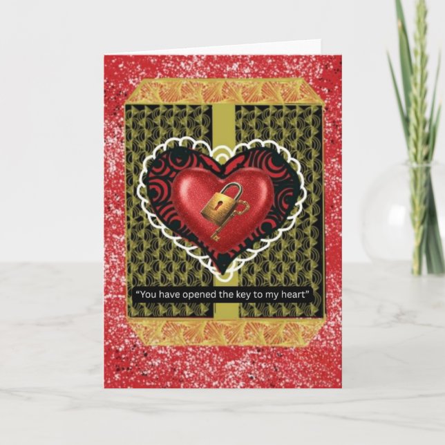 Valentine's day Card-Blank Inside Helgkort (Framsida)