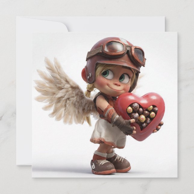 Valentines Day Card by Roombirth 3 Pixlyne Julkort (Framsida)