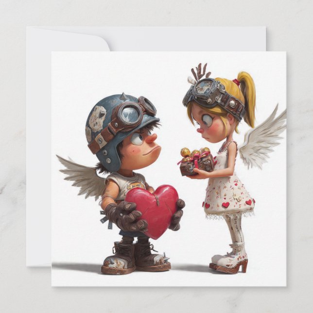 Valentines Day Card by Roombirth 4 Pixlyne Julkort (Framsida)