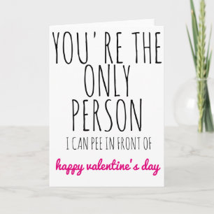 Valentines day Card du är den enda personen Helgkort