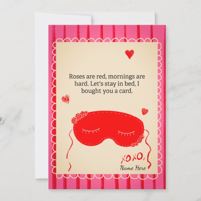Valentines Day Card Inbjudningar (Framsida)