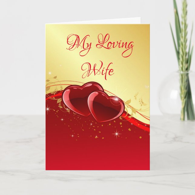 Valentine's Day Card-My Loving Wife Helgkort (Framsida)